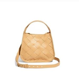 Madewell The Sydney Woven Leather Crossbody Bag